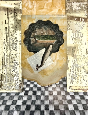 Whales dreaming of Trees III by artist Melissa Wen Mitchell